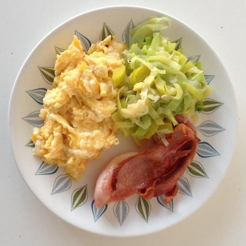 scrambled eggs and bacon scrambled eggs and bacon